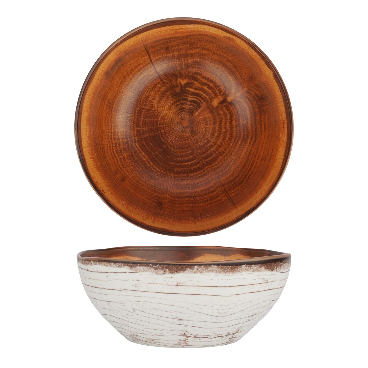 Салатник 20 см, фарфор, cерия WOOD-FUSION