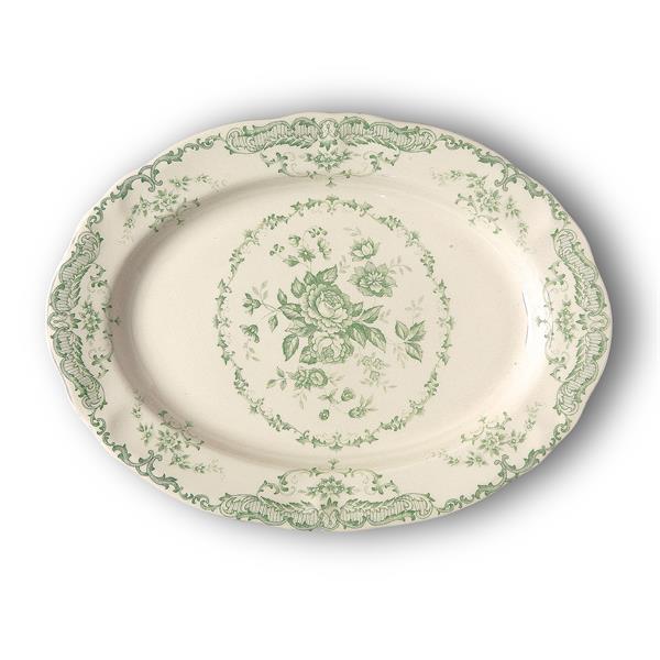 Блюдо овальное 30,5 см. шалфей Rose Bitossi