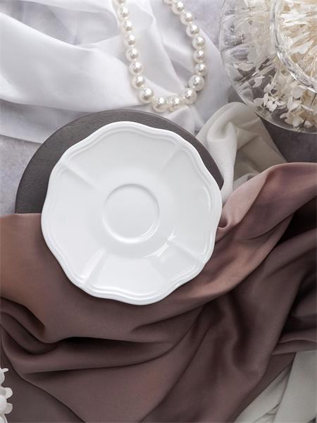 Блюдце d 12,4 см h 1,8 см, фарфор, Grazia