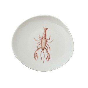 Тарелка плоская 21 см. овал "Лобстер"