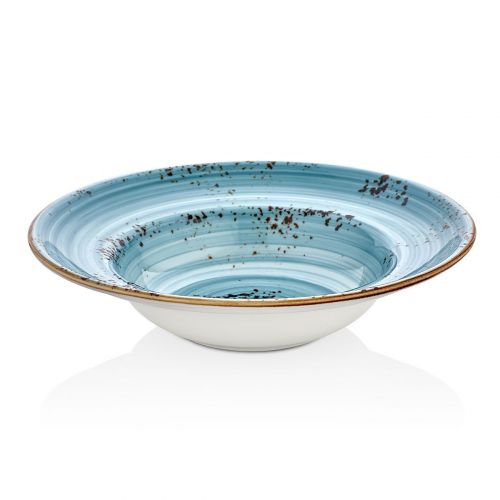 Тарелка д/пасты 25 см 400 мл голубая "Infinity", By Bone (Турция)