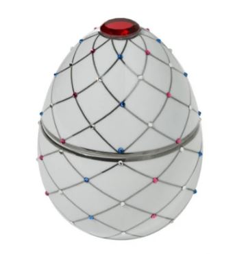 Свеча 450 г Bois de Russie White with Silver Stripes, Ladenac