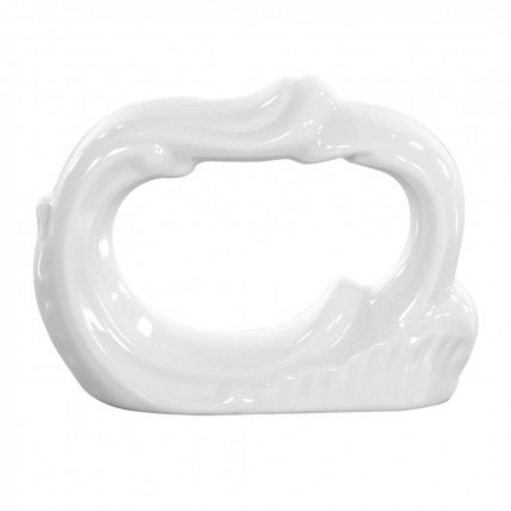 Кольцо для салфетки Рококо без декора, фарфор