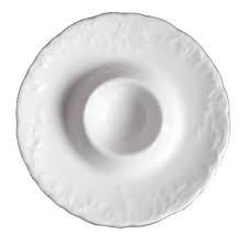 Подставка для яйца Рококо без декора, фарфор