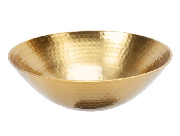 Салатник D33,5XH11CM, металл, цвет золотой