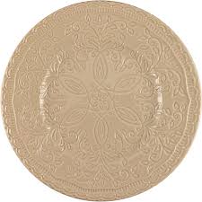 Тарелка плоская 22,5 см бежевая SKALISTOS
