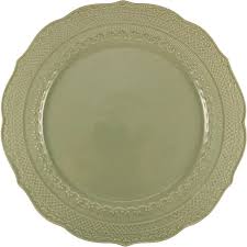 Тарелка плоская 28 см оливковая SKALISTOS