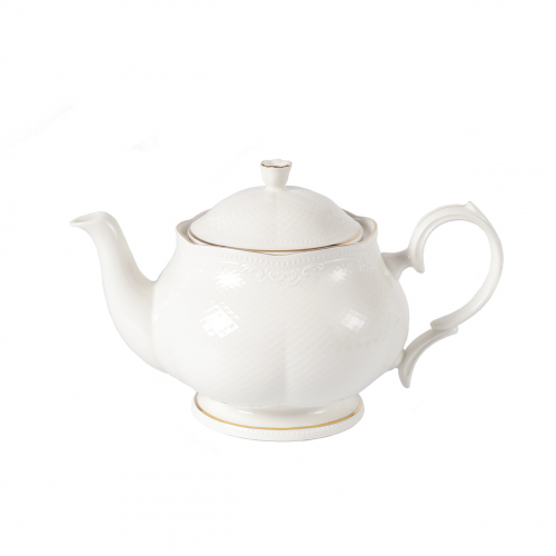 Чайник 1000 мл, фарфор, "Aristocrat-Gold"