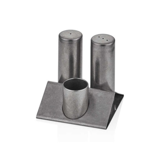 Набор соль/перец на подставке (3 предмета), ретро, Narin