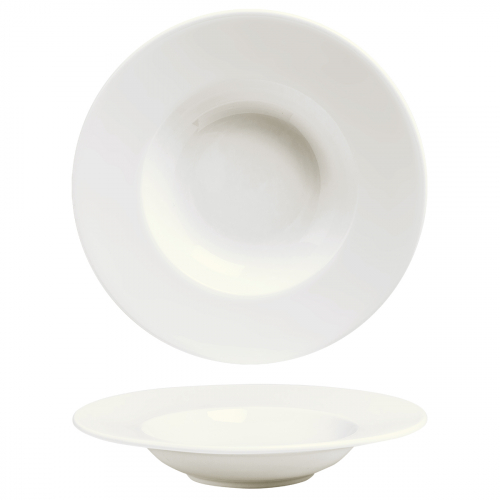 Тарелка глубокая 23см, 280мл  "Fine Plus" фарфор