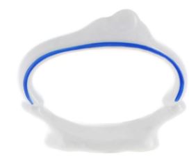 Кольцо для салфетки Гуси (синяя кайма), фарфор