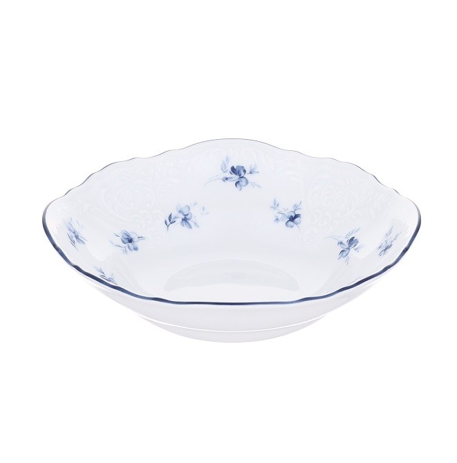 Салатник 16 см Синий цветок, Бернадотт, фарфор