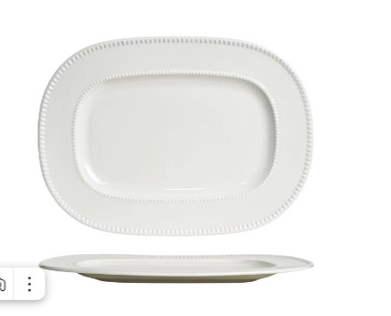 Блюдо овальное 33 cм,фарфор NOBLE серия LUXE