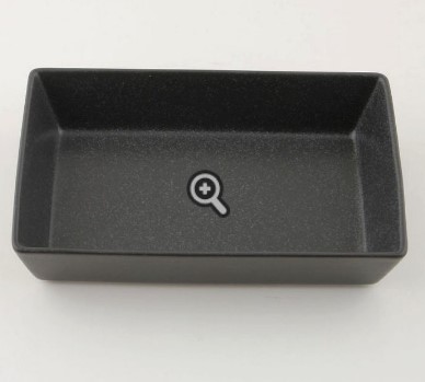 Блюдо прямоугольное 16х10х4 см черное, Seasons