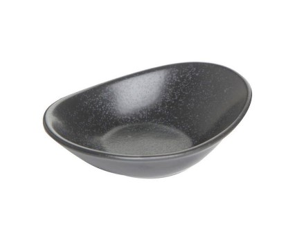 Мини-соусник овальный 7х11 см фарфор цвет черный