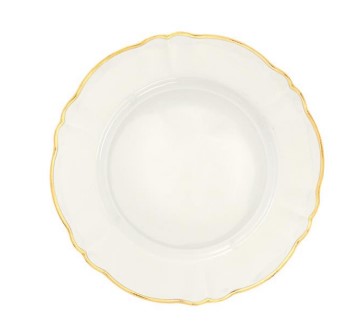 Тарелка d 26 см с золотой каймой Parisienne