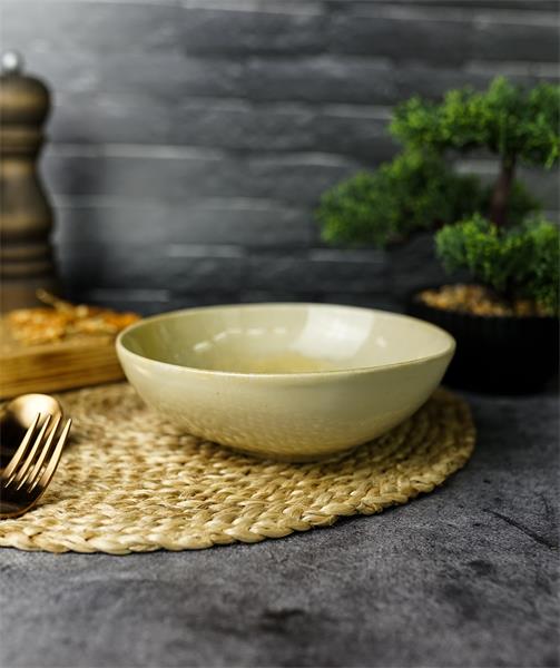 Салатник d 17,5 см желтый Stoneware Pearl