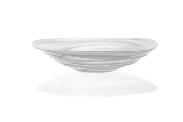 Блюдо d 30 см h 6,5 см, стекло, цвет / декор белый, Ventum