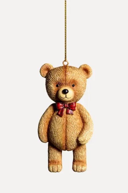 Подвес МЕДВЕДЬ 4x10 см, полирезин, коричневый