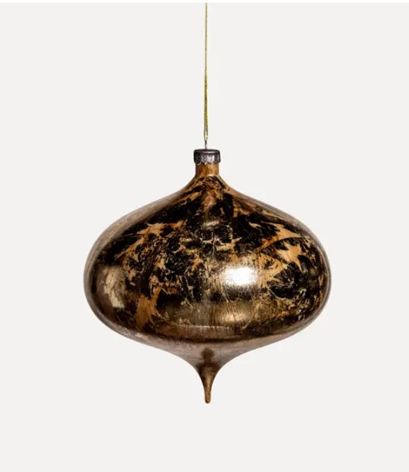 Подвес ЛУКОВИЦА D20 см, пластик, золотой