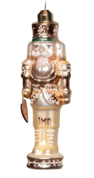 Подвес ОЛОВЯННЫЙ СОЛДАТИК 5х16 см, стекло, золотой