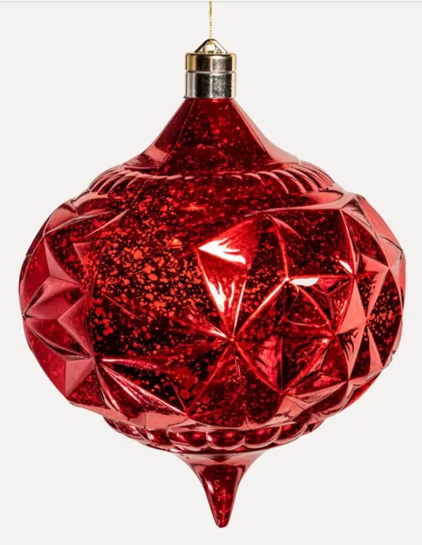 Подвес LED КАПЛЯ H20 см, пластик, красный