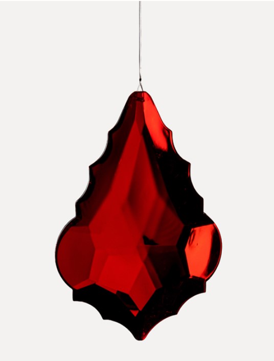 Подвес 11х15 см, акрил, красный