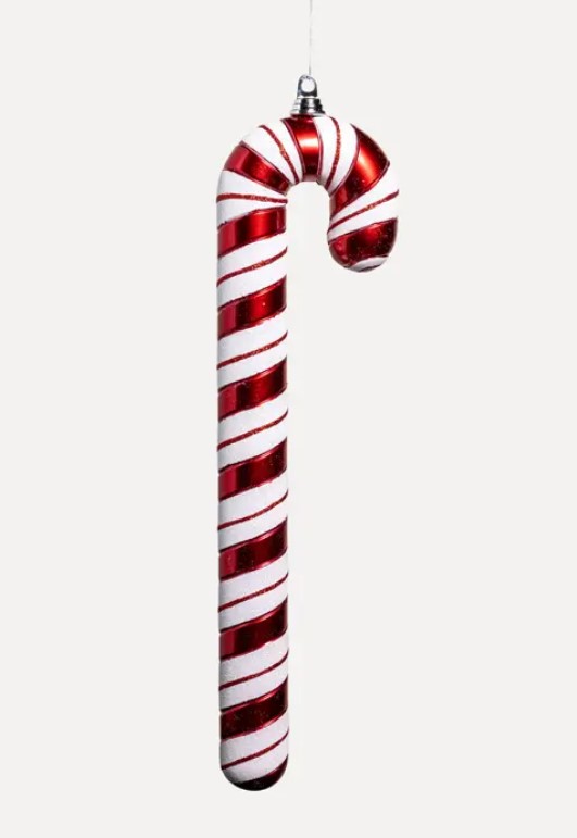 Подвес ЛЕДЕНЕЦ ТРОСТЬ H61 см, пластик, белый, красный