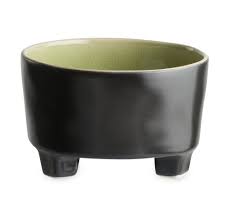 Салатник порционный на ножках 14см, оливковый