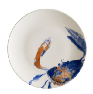 Тарелка d=270 мм. Аквелис краб, форма Гурмэ Bonna