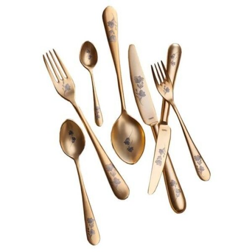 Набор столовых приборов 6 персон, 24 предмета, Epsilon matt gold